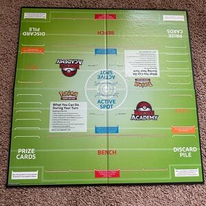 Pokemon Battle Academy Game Board - Green and Red